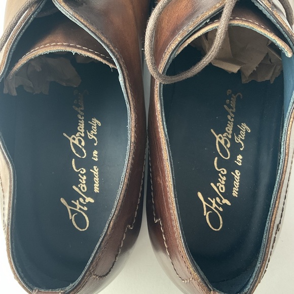 Stefano Branchini  Handmade Brown Leather Brogue Dress Shoes Men’s Size UK 9.5 main image 14